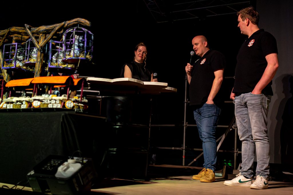 Ontwerper Max Jongman van wagenbouwgroep Fulnaho tijdens de Ontwerp Expo 2026